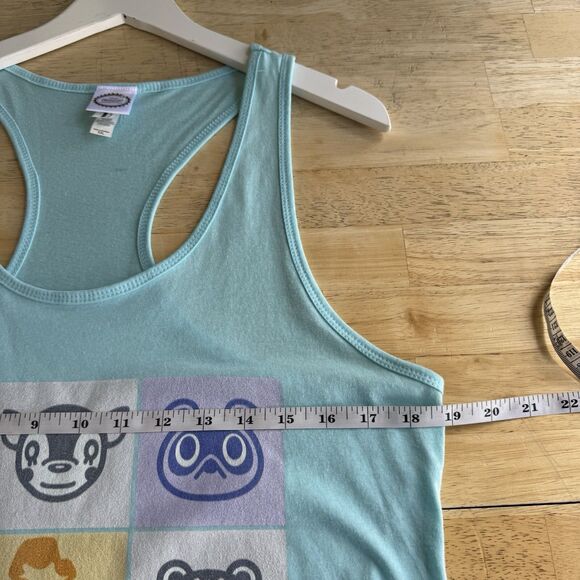 Nintendo Animal Crossing Portrait Racerback Tank Top Women’s Baby Blue XXL GUC - Picture 9 of 10